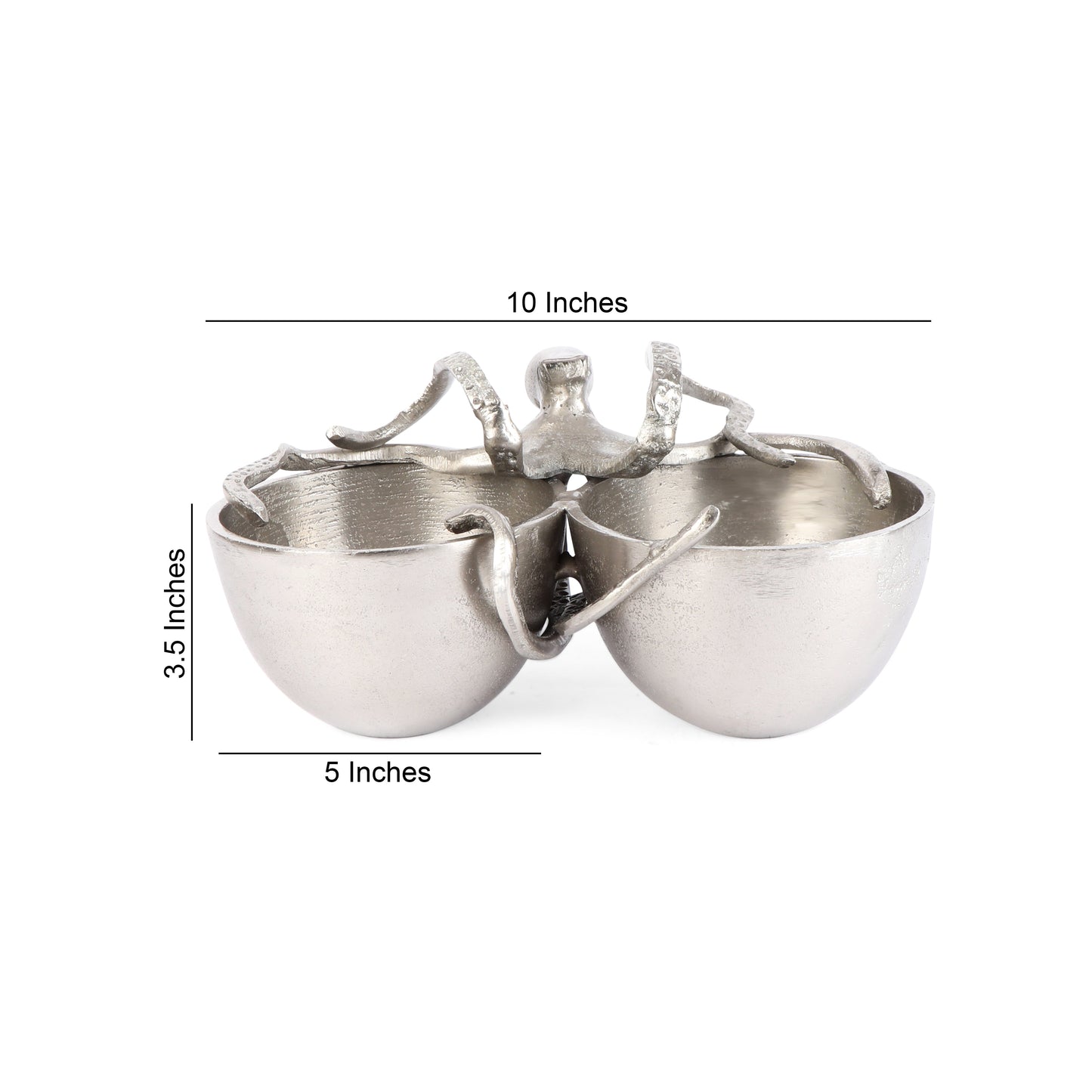 Metal Octopus Shape Nut bowl